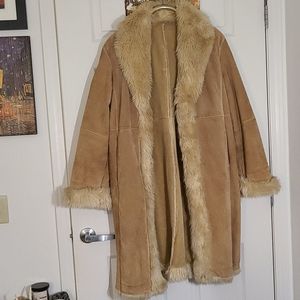 Suede coat XL